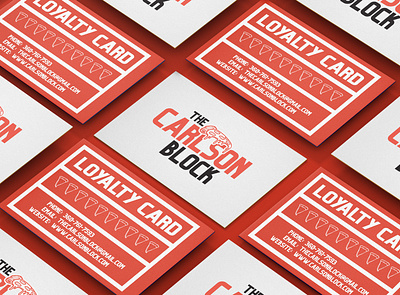 The Carlson Block Logo Option One Business Card brand branding branding design business card business card design denoffoxes design flat graphic design graphicdesign graphicdesigner print vector