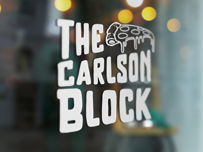 The Carlson Block Logo Option Two Window Decal brand branding branding design denoffoxes design flat graphic design graphic designer graphicdesign graphicdesigner illustration logo logo design mockup window decal