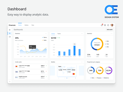 Ocean Enterprise - Dashboard app clean dashboard design system desktop enterprise ui ui ux uikit ux