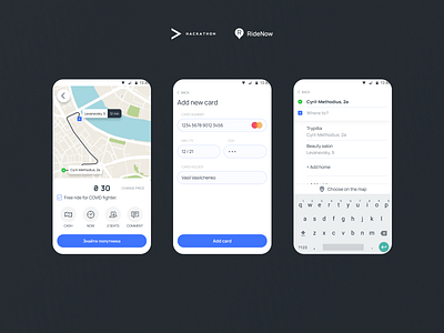 RideNow - taxi app android app clean design mobile mobile app taxi ui ui ux ux