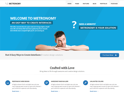 Metronomy Theme theme themeforest web design wordpress