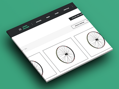 Shop Menu bikes ecommerce web design website