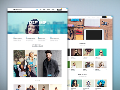 Crazy Diamond - Homepage ecommerce web design website wordpress