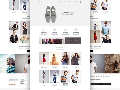 Nantes - Homepage ecommerce web design website wordpress