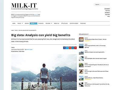 Milkit - Post blog web design website wordpress