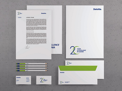 Deloitte 20 Years Logo branding deloitte design eduard kaiku graphic graphic design icon logo vector