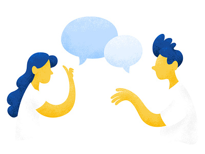 Conversation art bubbles conversation design digital flat design illustration language man woman
