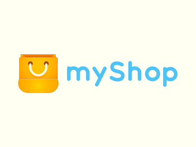 myShop Logo branding logo ui design