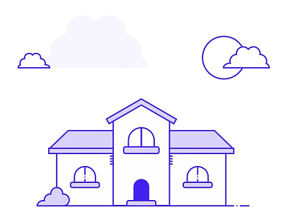 House 🏡 flat design flat 2d geometric house house icon illustration ui design