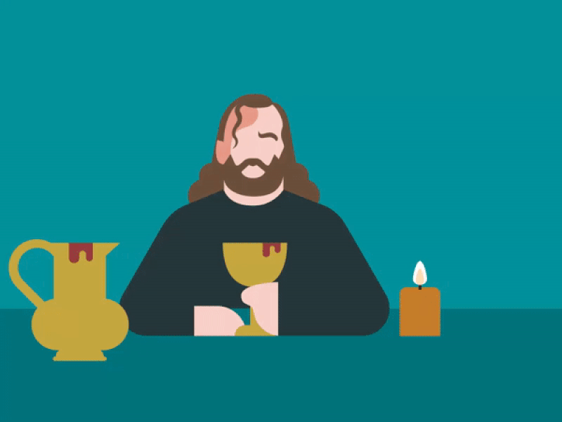 🗡️ The Hound being The Hound 🐶 animation 2d animations character design flat flat design game of thrones gif hound icon illustration interaction logo loop ui ui design ux ux design vector web