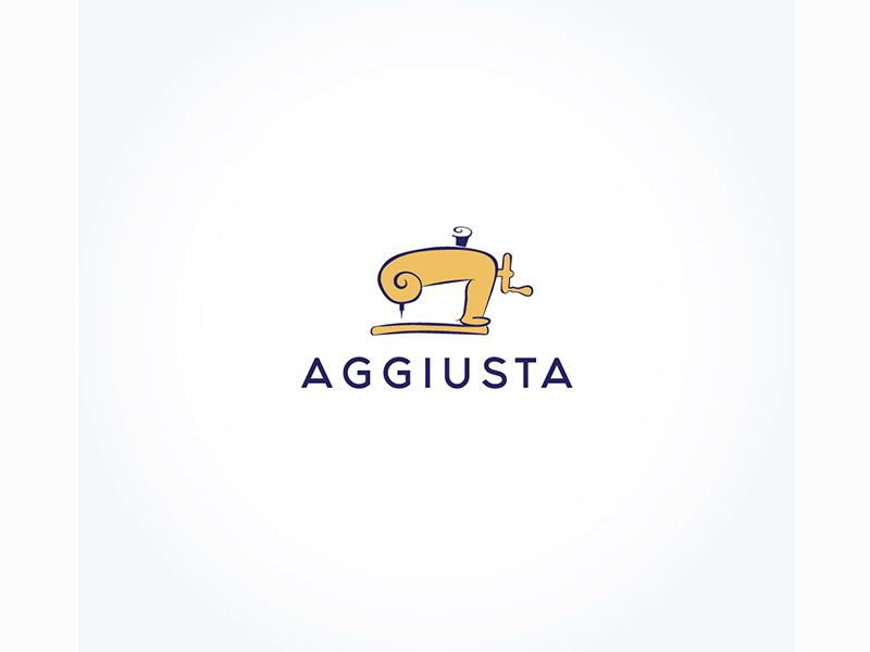 Aggiusta Logo aggiusta brand logo logos shop tailor