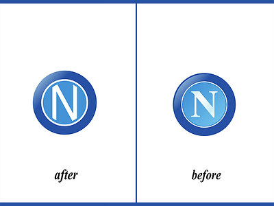 Refresh Napoli Logo v1 arabic ball bragon brand creative design icons illustration logo logos napoli new refresh refreshing sport
