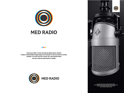 MED RADIO arabic brand branding creative design icon icons logo logos radio vector