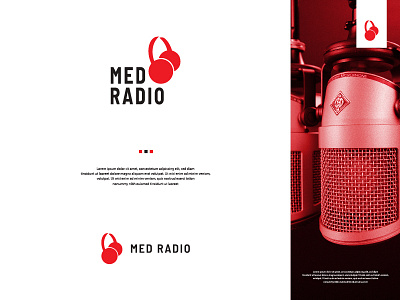 MED RADIO animation branding creative flat logo ui ux vector web website