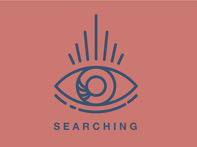Searching branding design details flat icon illustration line art logo pattern vector
