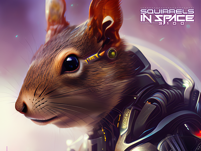 Squirrels In Space character design composite design photoshop