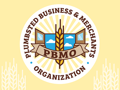 Plumbsted Business & Merchants Org Logo branding illustration logo