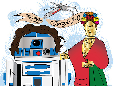C-Frida-P-O and R2-Diego design illustration