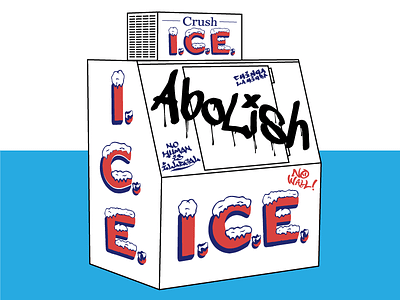 Abolish I.C.E. design illustration