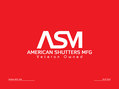 American Shutters MFG door company free shutter logo iron company monogram logo shutter brand shutter branding shutter logo shutter manufacturer steel company window producer