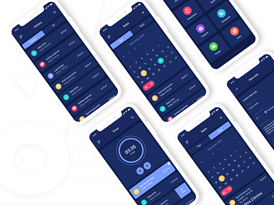 Work Timer Mobile App Promo adobe xd app timer uidesign uiux ux designer