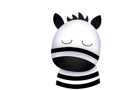 Baby Zebra illustration zebra