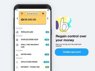 Personal Budget App Concept app budget