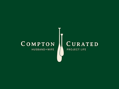 Compton Curated branding logo logo design