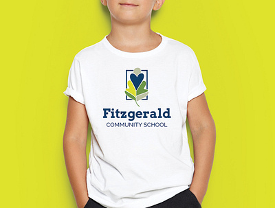 Fitzgerald Community School branding education education logo leaf logo logo design school logo