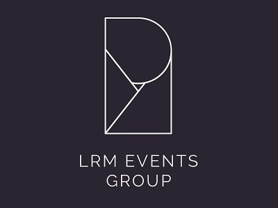 LRM Events Group Logo Concept By Studio Eighty Seven branding design icon logo logo design monogram