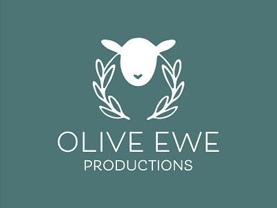 Olive Ewe Productions Logo branding crest design icon illustration logo logo design
