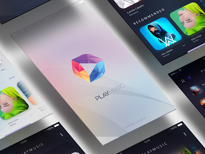 Playmusic App UI UX app design music ui ux