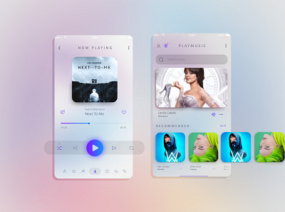 Playmusic app UI UX app design mobile music ui ux