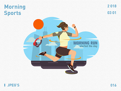 RUNNING IN SHENZHEN illustration