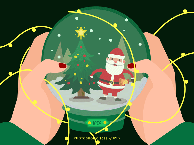 merry christmas - 12/20/2018 at 11:54 AM gif illustration