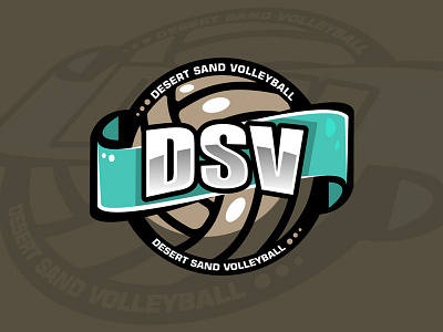 Volley Dribble ball logo sport team volleyball