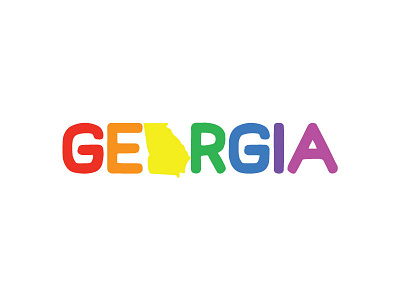 Georgia design fonts georgia rainbow