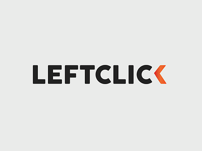 LeftClick | 2 arrow branding click font left logo