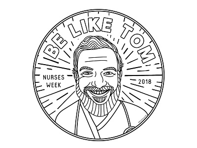 Be Like Tom T-Shirt Design badge design branding circle design circle illustration design graphic design illustration illustration design line art line art portrait line illustration patch design person illustration portrait portrait art portrait brochure portrait illustration tshirt tshirt design vector