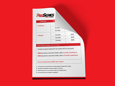 Pricing Package | ProSeries Personal Training