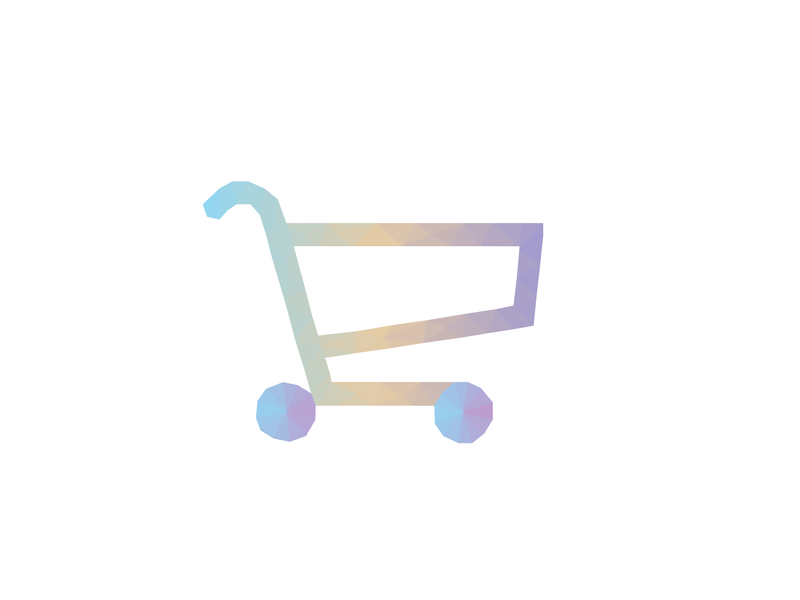 Rainbow Shopping Cart Icon by Siyuan Gao on Dribbble
