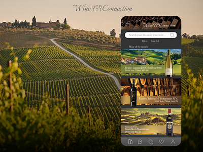 D1 - Wine Connection App - Opt1 branding design ui web