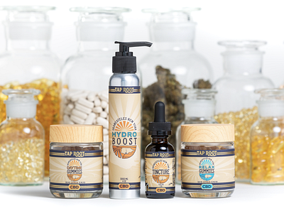 Branding and Package Design for Tap Root Fields branding cbd design graphic design package design product development