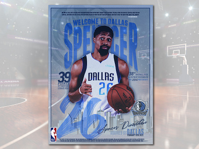 Dallas Mavericks - Poster basketball graphic design photoshop composition poster design profesional sports trading card