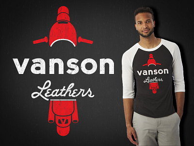 Vanson Leathers 2 apparel branding illustration logo typography