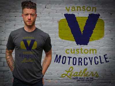 Vanson Leathers 4 apparel branding illustration logo typography