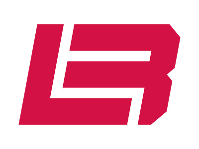 LB b icon l lecharles bentley logo mark red vector