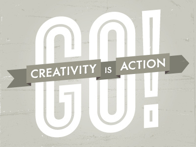 Creativity is a Go! gray vector white wmc fest