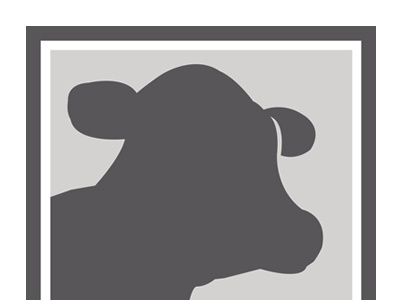 Holstein! box cow dairy gray holstein logo milk vector