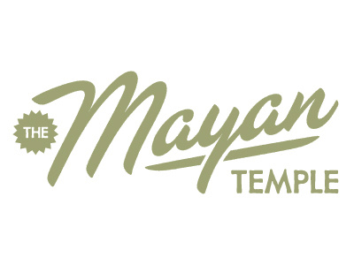 The Mayan Temple distressed ferocious texture type vector